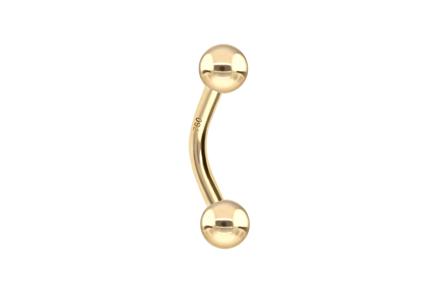 14/18 Karat Gold Piercing Banane
